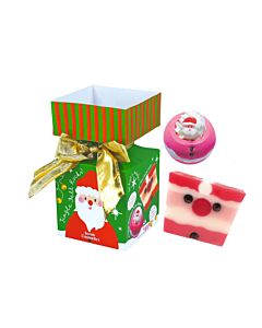 Bomb Cosmetics Jingle Bell Rock Mini Bath Bomb Cracker Gift Pack